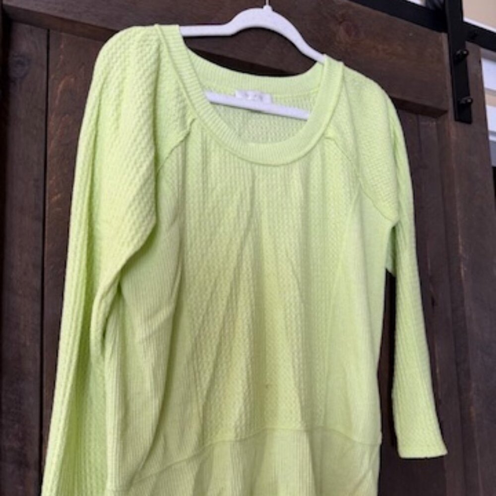 Anthropologie eri + ali crew neck light green sweater